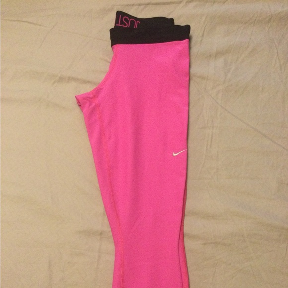 Nike Pro Dri-fit crop leggings size M pink - Picture 4 of 8